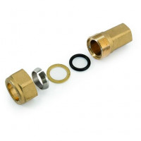 RACCORDO IN OTTONE PER  TUBO 3/8"