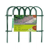 Recinzione in acciaio ad arco per aiuole cm 40xh40 verde