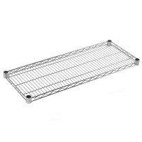 Ripiano in acciaio cromato 35 x 91 cm