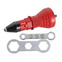 Valex rivettatrice per avvitatori attacco esagonale 1/4" testa in acciaio 