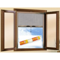 Roll zanzariera a rullo con frizione verticale colore bronzo 80x170 cm 