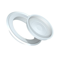 ROSONE PER TUBO DI STUFA D 13 CM BIANCO