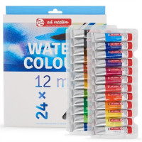RT ArtCR Acquerello Set 24 x 12ml - Set Completo di Colori Acquerello per Artisti