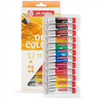 RT ArtCR Colori ad Olio Set 12 x 12ml - Set Completo di Colori per Artisti