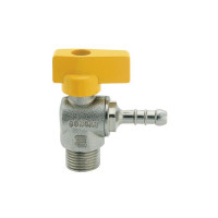 Rubinetto a sfera maschio a squadra per gas gpl 1/2"