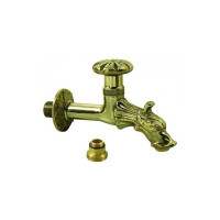 Rubinetti Per Fontane Ottone Tipo Volano Con Rosone Attacco 1/2" 