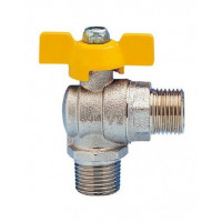 Rubinetto a squadra per gas da 1/2" m 