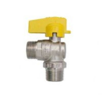 Rubinetto a squadra per gas da 1/2" Idro Bric