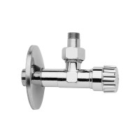 Rubinetto cassetta wc prolungato da 3/8" cromato