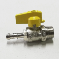 RUBINETTO PORTAGAS  CON LEVA ATTACCO 1/2"