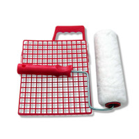 KIT RULLO 20CM CON RETE BLU DI 20 CM 