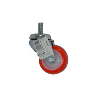 RUOTA GIREVOLE DIAMETRO 60 MM IN NYLON/POLIPROPILENE CON PERNO FILATTATO, CARICO 50 KG