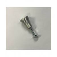 POMOLO IN ABS PERLATO ALLUMINIO 16x20MM