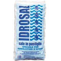 Sale in pastiglie idrosal per addolcitori d'acqua, sacco da  25 kg