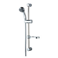Saliscendi Star 3 funzioni cromato 150 cm anticalcare con portasapone