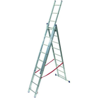Scala Stilo 3x9 Gradini In Alluminio Sl260-3 Facal MT2,58/5,94 