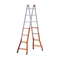 SCALA TELESCOPICA 4+5 GRADINI MODELLO SUPER IN ACCIAIO ALTEZZA MASSIMA 429CM PORTATA 150KG