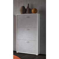 Scarpiera Ortensia 3 Ante Bianco 73x25x120 Cm