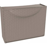 Scarpiera Harmony rattan tortora 51x19x39 cm Terry Store-Age