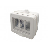 scatole pvc per tubi rigidi 3 posto Ip55 