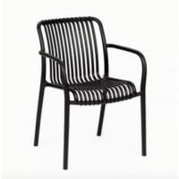 Sedia Nives nera 56x42x81 cm Biacchi Ettore