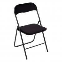 SEDIA PIEGHEVOLE NERA mm 440x460x790h