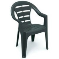 Sedia in resina Moyo antracite Machieraldo Gustavo Spa