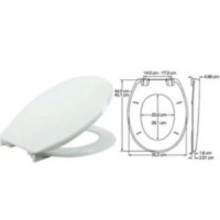 Sedile wc Tecnoplast Buxton Vuemme