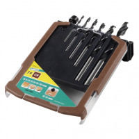 Wolfcraft Set di punte elicoidali per legno, Ø 3-10 mm, 7 pz.