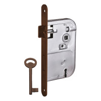 SERRATURA PATENT PICCOLE FERRO LUCIDO 8X50 MM