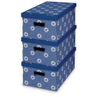DOMOPAK LIVING SET 3 SCATOLE AUTOMONTANTI DECORATE 
