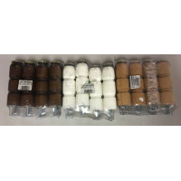 SET 4 PIEDINI FAGGIO NATURALE  CON VITE 