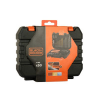 Set Kit Valigetta 50 per Black+Decker per trapano punte HSS Titanium