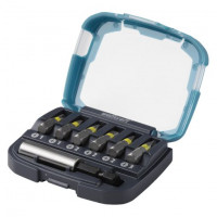 Wolfcraft Bit-box con impronta a croce (PH 1-3), 7 pezzi | Set di inserti Solid