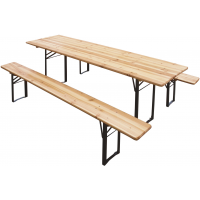 Tavolo set birreria 200 x 80 cm 