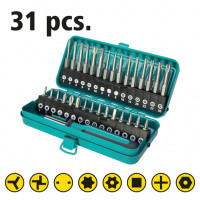 Wolfcraft Bit-box Safety per viti di sicurezza, 31 pezzi - Inserti 