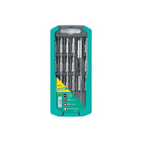 Wolfcraft - bit-box con impronta a taglio / a croce / torx set da 16 inserti + portainserti 