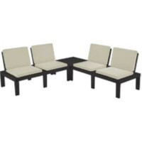 Set Molok antracite Salottino con cuscini Ipae-progarden Spa