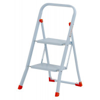 Sgabello in acciaio Sempreutile bianco Gierre 2 gradini  84x48x52 cm 