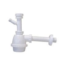 Idro Bric sifone a bottiglia con attacco 1 -1/4" in abs 