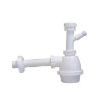 Sifone moplen 1 via senza piletta attacco lavatrice  1''1/4 