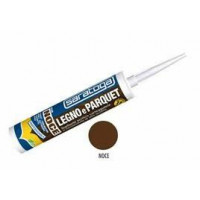 Saratoga Silicone per Legno e Parquet 310ml Teak-Merbau - Saratoga Int. Sforza SPA - Sigillatura Perfetta per il Tuo Legno