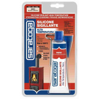 Saratoga Silicone Sigillante Alta Temperatura - Nero 60 ml