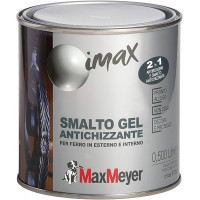 Smalto antiruggine MaxMeyer gel antichizzante flacone da 2,50 lt nero grafite 