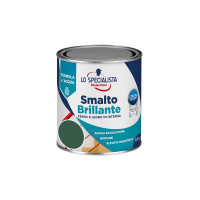 Lo specialista Smalto brillante all'acqua verde scuro flacone da  0,5 lt