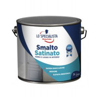 Lo specialista Smalto acqua satinato grigio scuro flacone da 2 lt 