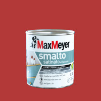 Smalto Acqua P. Satinato - Rosso Ciliegia - Flacone da 0,75 Litri