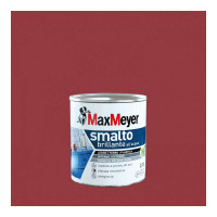 SMALTO ALL'ACQUA POLIURETANICO BRILLANTE ROSSO VENEZIANO  FLACONE DA 750 ML