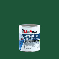 SMALTO ALL'ACQUA POLIURETANICO BRILANTE VERDE SCURO FLACONE DA 125 ML 