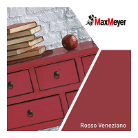 SMALTO ALL'ACQUA POLIURETANICO SATINATO ROSSO VENEZIANO FLACONE DA 750 ML 